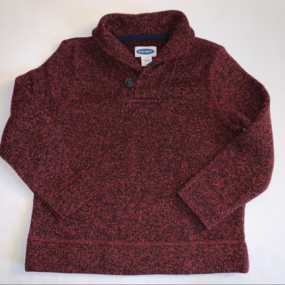 Old Navy Kids Heathered‎ Maroon Knit Sweater XS